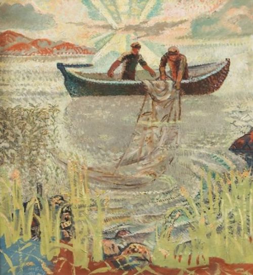 Fishing  -     Per Krohg, 1955Norwegian, 1889-1965Oil on canvas,  100 x 92 cm.