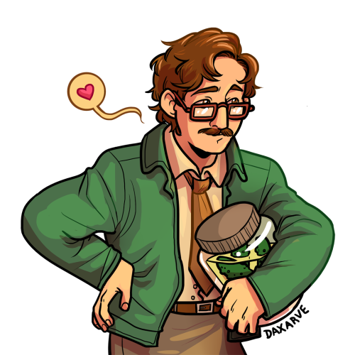daxarvedraws:if you are ever in a pickle in Stardew Valley, Harvey can get you out of itdo not repos