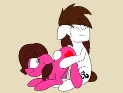 ask-aaronthepony: ask-the-unnamed-pony:   MY HALF OF AN ART TRADE WITH @aaronkidney14 (or @ask-aaronthepony) Butt snuggles   BUTT SNUGGLES! So freakin cute! I love your art style to bits dude! ♡  x3
