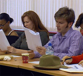 mizgnomer: The Partners In Crime read-through From the “A Noble Return” episode of Doctor Who Confidential 