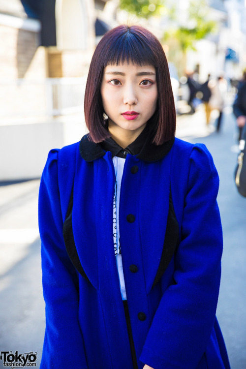 tokyo-fashion:  Japanese electrical engineer Lana on the street in Harajuku wearing vintage fashion from Punk Cake and Sankaku along with Candy Stripper wide leg pants and an MYOB NYC backpack. Full Look