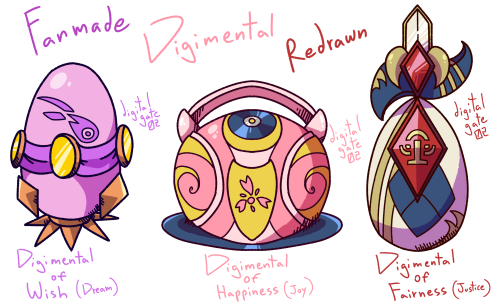 digitalgate02:Fanmade Digimentals from 2010… re-drawn in 2022!Digimental of Wish (DigiEgg of Dream)D