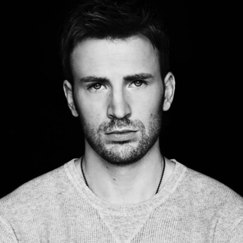 Chris Evans. B+W.