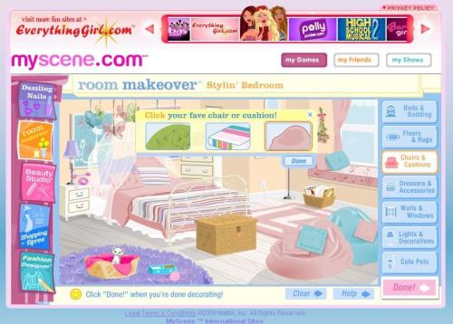 your90s2000sparadise:Myscene.com games: Room Makeover