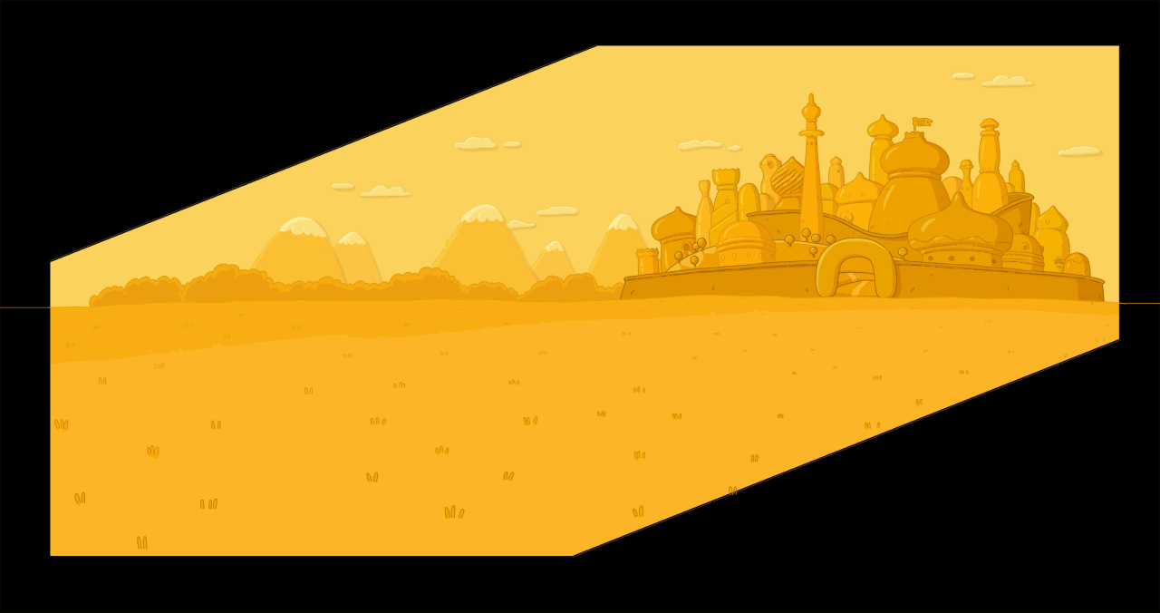 selected backgrounds from Everything&rsquo;s Jake art director - Nick Jennings