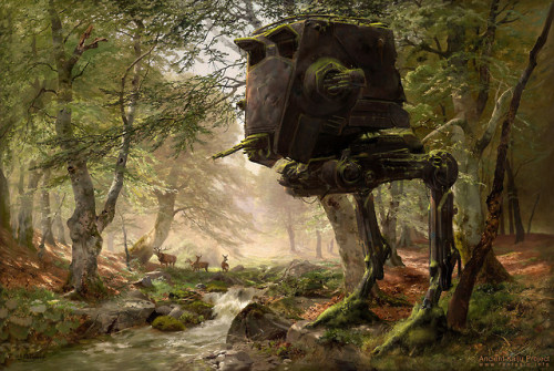 pixalry:Abandoned Star Wars Paintings - Created by Oliver Wetter