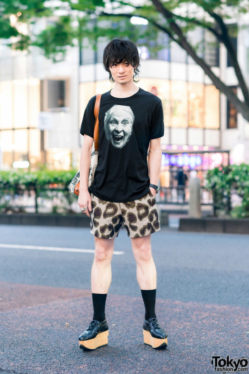 tokyo-fashion:  Married Japanese couple Kazuki and Saki - known in the Tokyo fashion scene for their shared love of Vivienne Westwood - on the street in Harajuku wearing looks by Vivienne and World’s End with jeweled devil horns, rocking horse shoes,