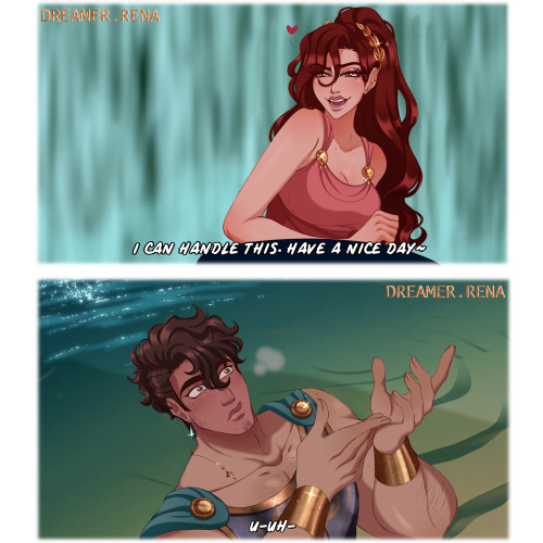 Hercules AU✨ It’s been a while since I did a Disney AU/ Disney redraw. This one, I really wanted to 