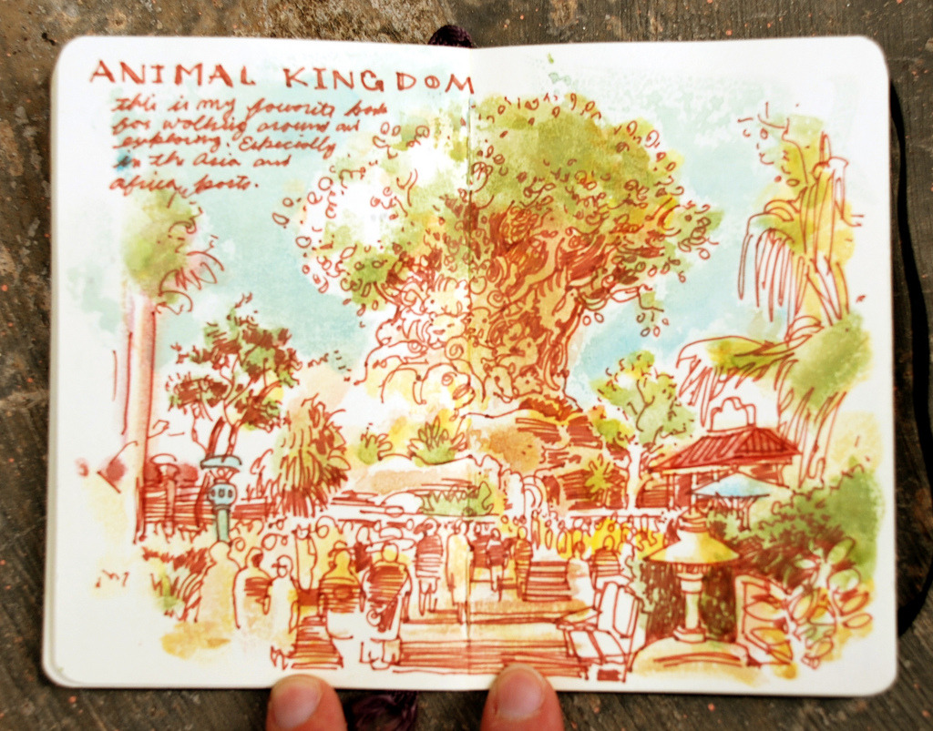 davidesky2:  Sketches of Walt Disney World by Chris Buchholz. 
