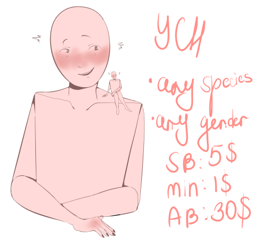 2 Slots For Each Ych. Deadline Is 2 Weeks, Payment Is Made On Paypal.