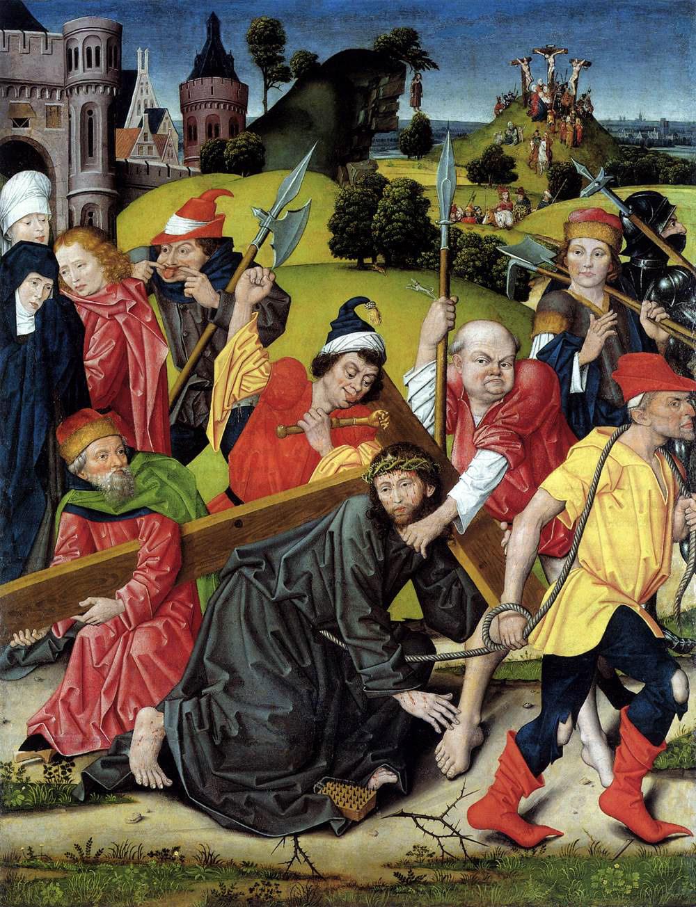 masterpiecedaily:  Derick Baegert The Bearing of the Cross 1490 
