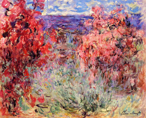 artist-monet:The House Among the Roses, 1925, Claude Monet