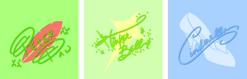 thedisneyprincess:  Symbols and Signatures by kferreryo 