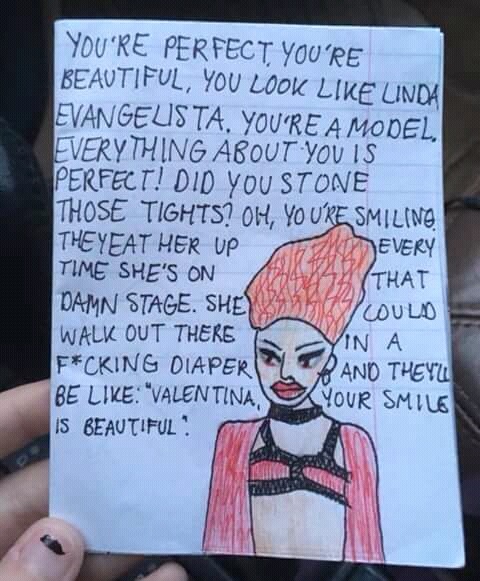 trixiesblondewig: trixiesblondewig:  A LITTLE GIRL DREW ALL THIS TO GIVE IT TO HER