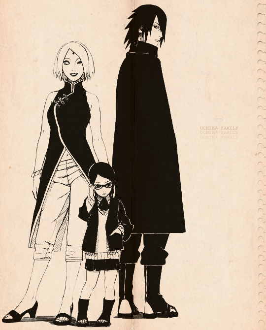hanae-ichihara:  Uzumaki Family &amp; Uchiha Family 