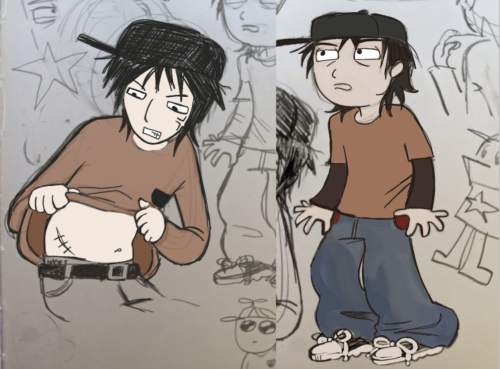Some Sketches I Went Over Digitally 