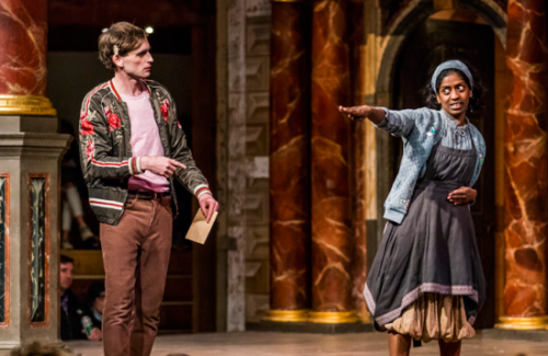 likeniobe:deaf actor nadia nadarajah as celia and guildenstern in the globe’s current productions of