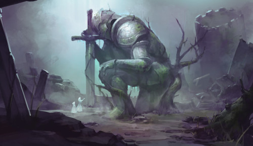 sky2fall: The Primordial Titan by  Jeff Chen www.artstation.com/jeffchendesigns @wearep