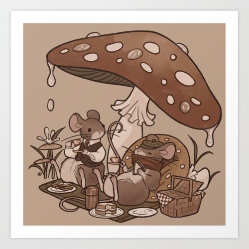 littlealienproducts:Whimsical Mouse Art Prints by My Darling Boy 