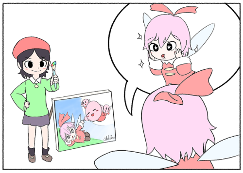 lililyflow:A fun comic on Kirby the Crystal Shards with Ribbon!