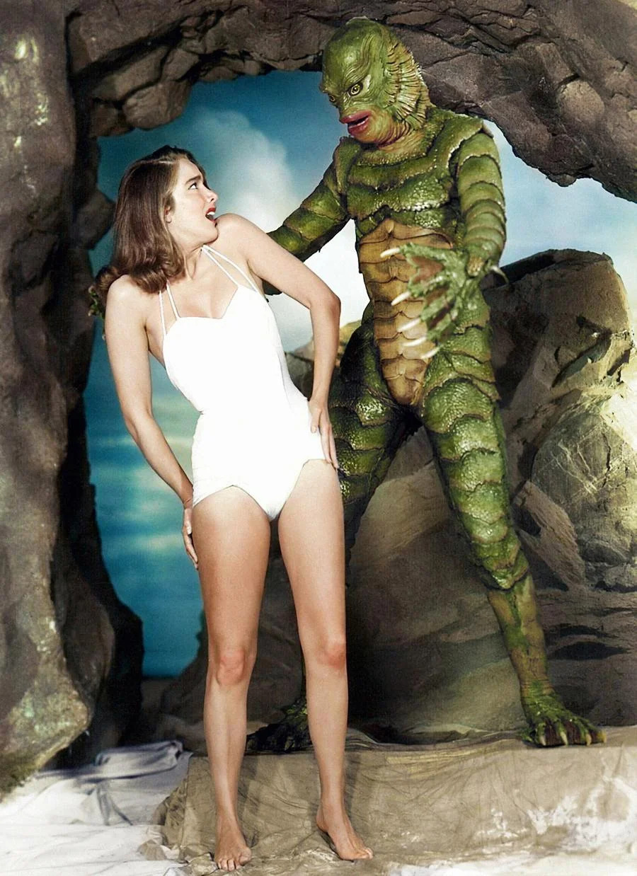 Julie Adams in a promo shot for Creature from the Black Lagoon, 1954. 