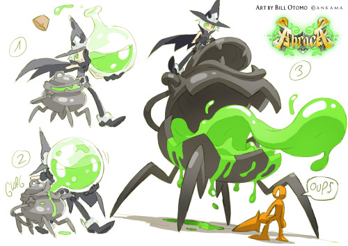 slbtumblng:  catfishdeluxe:  More concept art for Ankama’s “Abraca” videogame, this time Halloween Special ! Introducing the “Sorceress” class, mentored by sometimes-gorgeous-sometimes-not-that-much Baba Yaga, and guest appearances of Jack’O’Lantern,