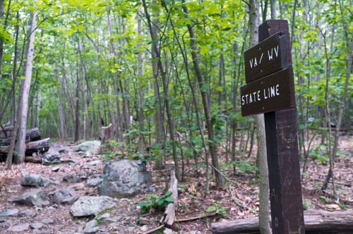 Not just another border crossing.  Northbound AT thru-hikers get thru several states early in t