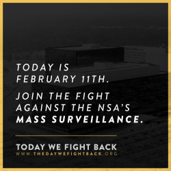 demand-progress:  The NSA “is gathering nearly 5 billion records a day on the whereabouts of cellphones around the world.” (Washington Post) Join us in protesting the National Security Agency’s wide-ranging invasion of privacy. Take action →