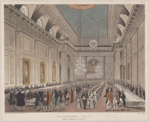 Augustus Charles Pugin & Thomas Rowlandson - Freemasons Hall, Great Queen Street (1808)
