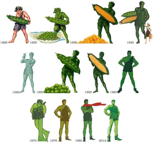 talesfromweirdland:The evolution of the Jolly Green Giant.