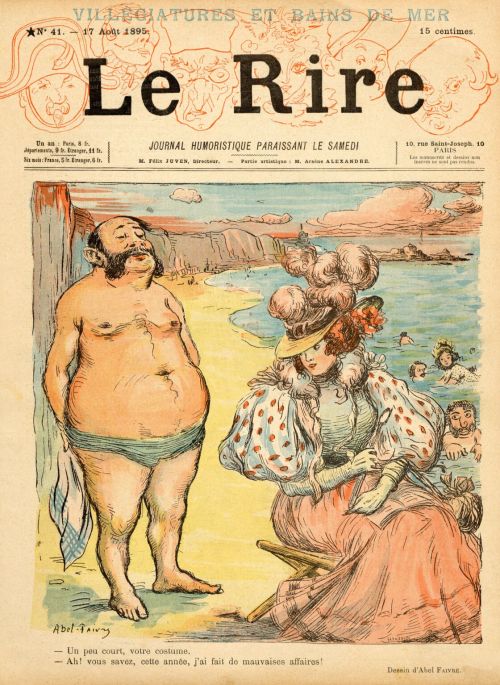 Illustration by French artist Abel Faivre, on the cover of Rire, A humorous French periodical, prese