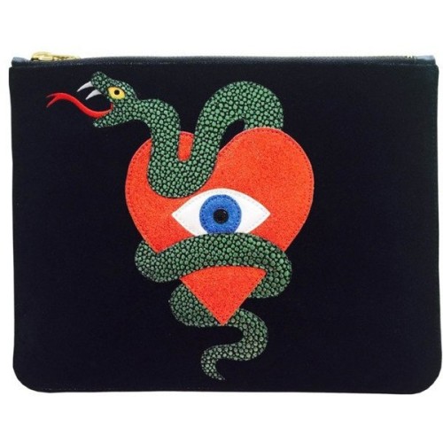 Clutch ❤ liked on Polyvore (see more heart shaped purses)