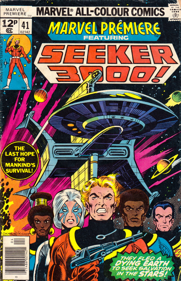 Marvel Premiere featuring Seeker 3000, No. 41 (Marvel Comics, 1978). Cover art by