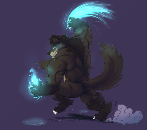 kemo-nsfw-mackles:  Werewuffs are cute.Bonus Doodle!