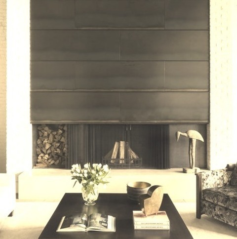 Industrial Living RoomMid-sized Urban Open Concept And Formal Concrete Floor And Beige Floor Living Room