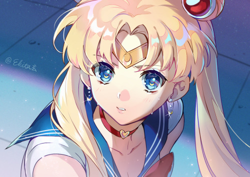 inputanimeoutput: Sailor Moon || Ekita玄*** Reprinted with permission from the artist.  Do not r