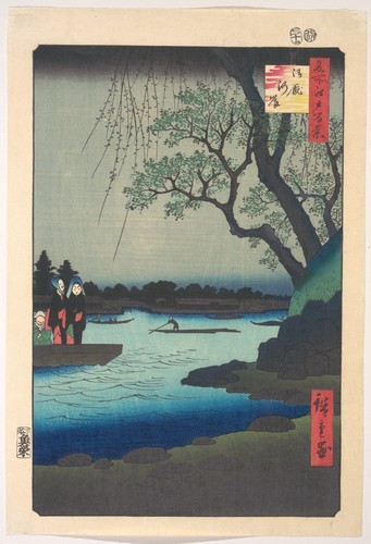 met-asian:名所江戸百景　御厩河岸|Ommayagashi, Sumida River by Utagawa Hiroshige, Metropolitan Museum of Art: As