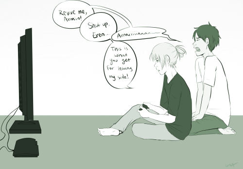 tsubasa92:  my cousin wanted me to line her eremin sketch