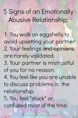 longdistancekindoflove:  lacigreen:  reminder that emotional abuse is just as real and just as inexcusable as physical abuse.   This is what made me open my eyes in my relationship a few months ago &amp; what made me strong enough to not go back.