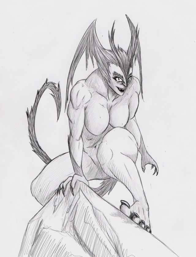 Still alive, drew some Devil Lady this morning. #devil lady#devilman#go nagai#monster drawing#demon#devil#sexy devil#sexy demon#female muscle