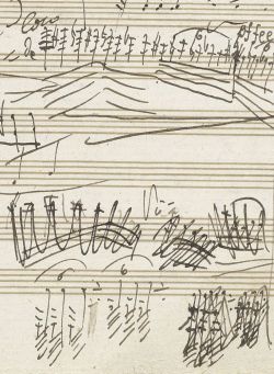 Musical notation by Ludwig van Beethoven.