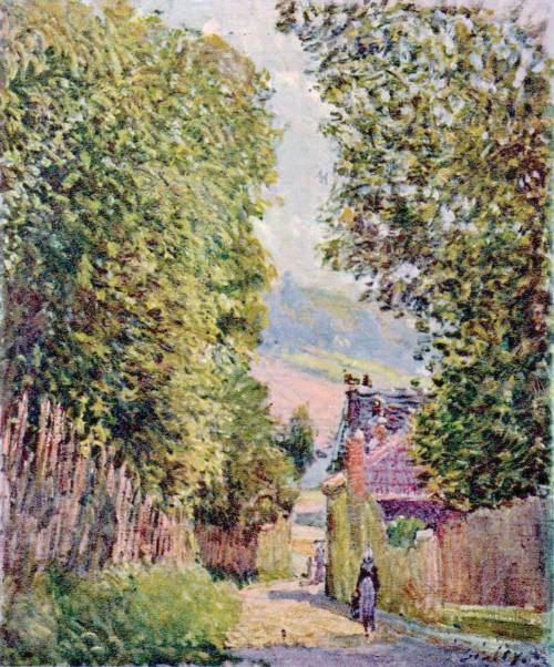 A Street in Louveciennes, 1878, Alfred SisleyMedium: oil,canvas