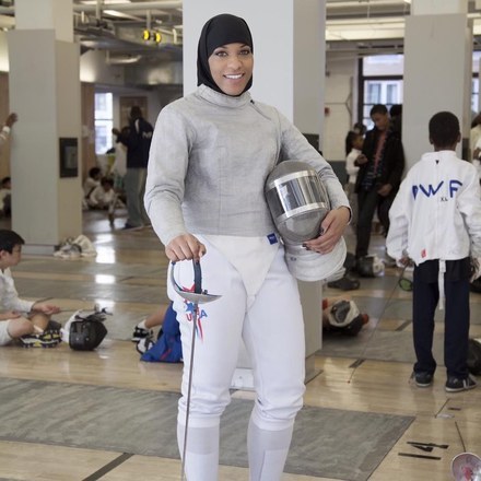 buzzfeed:  This Fencer Will Be The First U.S. Athlete To Compete In Hijab At The Olympics Ibtihaj Mu