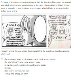 Rivaidere:   On May 14, Isayama Addressed The Hidden Message By Posting The Following
