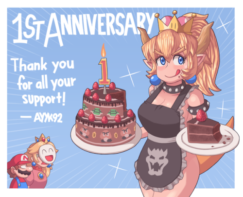 haniwahead:It’s the first anniversary of Bowsette! It felt just like yesterdayI’m 2 days late so I m