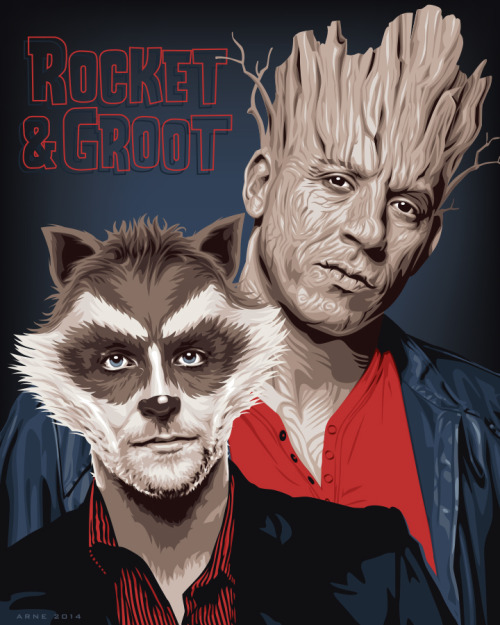 Rocket And Groot by Ratscape