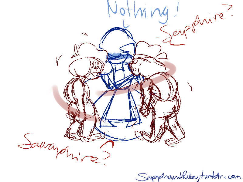 sapphandruby:  Sapphire: Ruby was shocked at first, but she knew how to make me feel