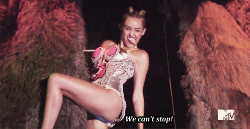 lady-j1997:  its-we-who-own-the-night:  Past Miley to present day Miley.  I will never be able to look at foam fingers the same ever again