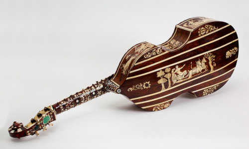 The Victoria and Albert Museum says: Viols were bowed instruments ranging from treble to bass, but b