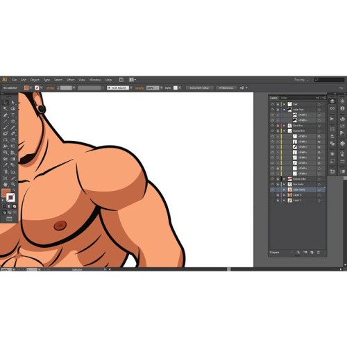 Who #adobeillustrator #illustrator #artline #linebody #trace #gym #lineart #draw #art #Ai #model